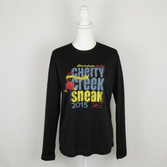 Cherry Creek Sneak 2015 Adult Unisex Small Black Graphic Long Sleeve Tech Tee - Picture 1 of 7